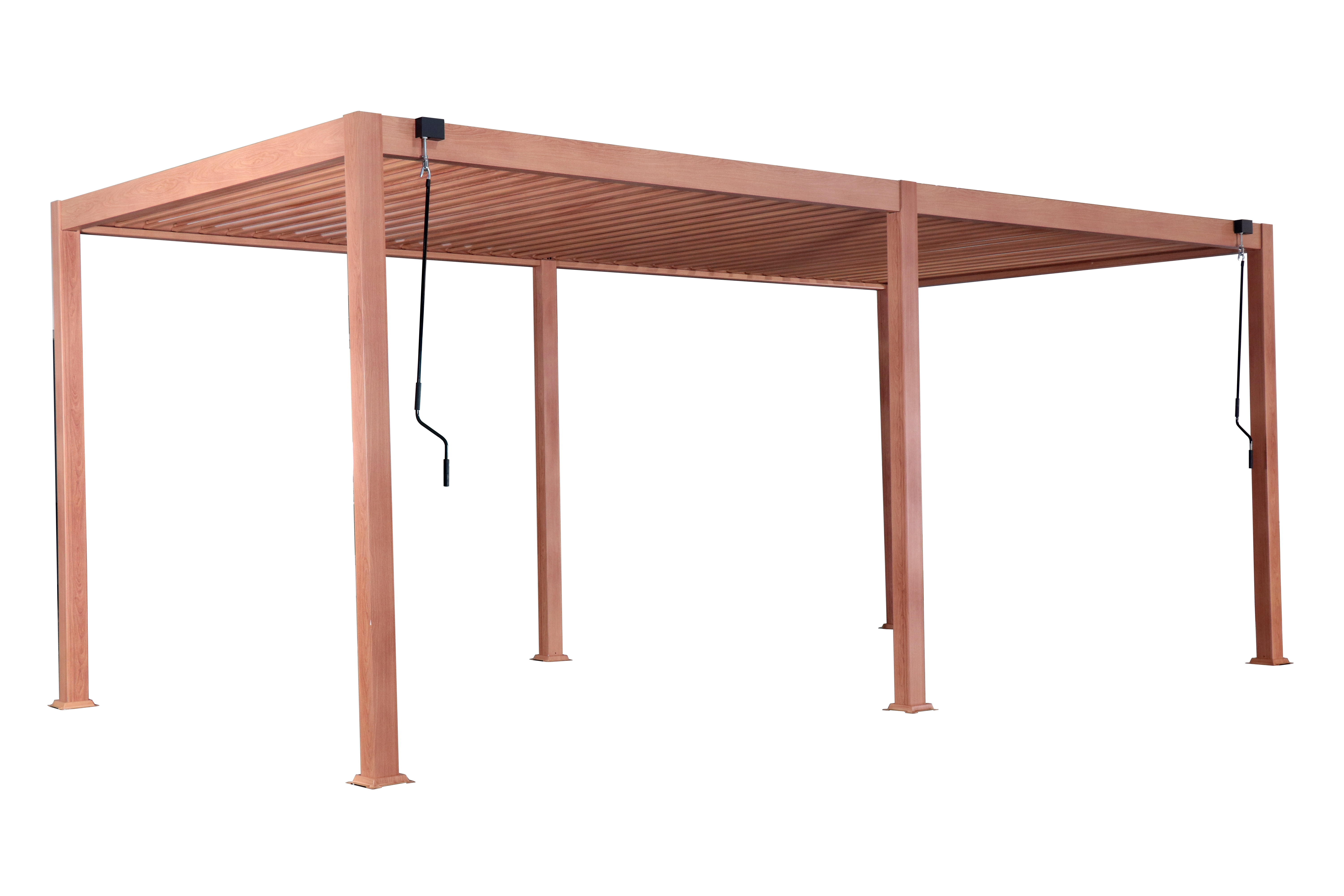   Alu louvered pergola  10x20with laminated color