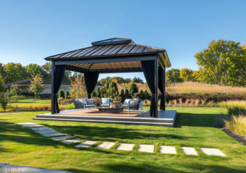 YAHOWAI  Alu hardtop gazebo 10' x 12'