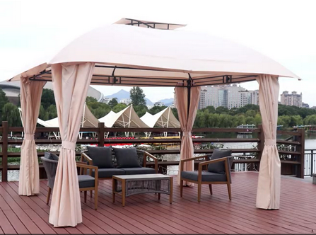 YAHOWAI  FABRIC GAZEBO 10X12 WITH CANOPY